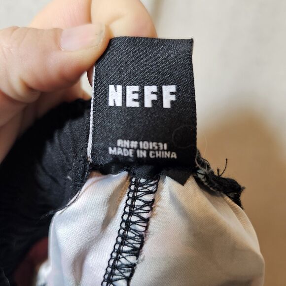 NEFF X DISNEY Mickey Mouse Checkered Drawstring Swim Board Shorts Men Size Large - Picture 7 of 10